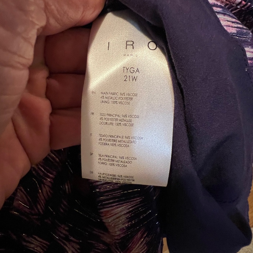 - IRO Tyga Metallic Mini dress size 38-6 - NWOT - Picture 8 of 12